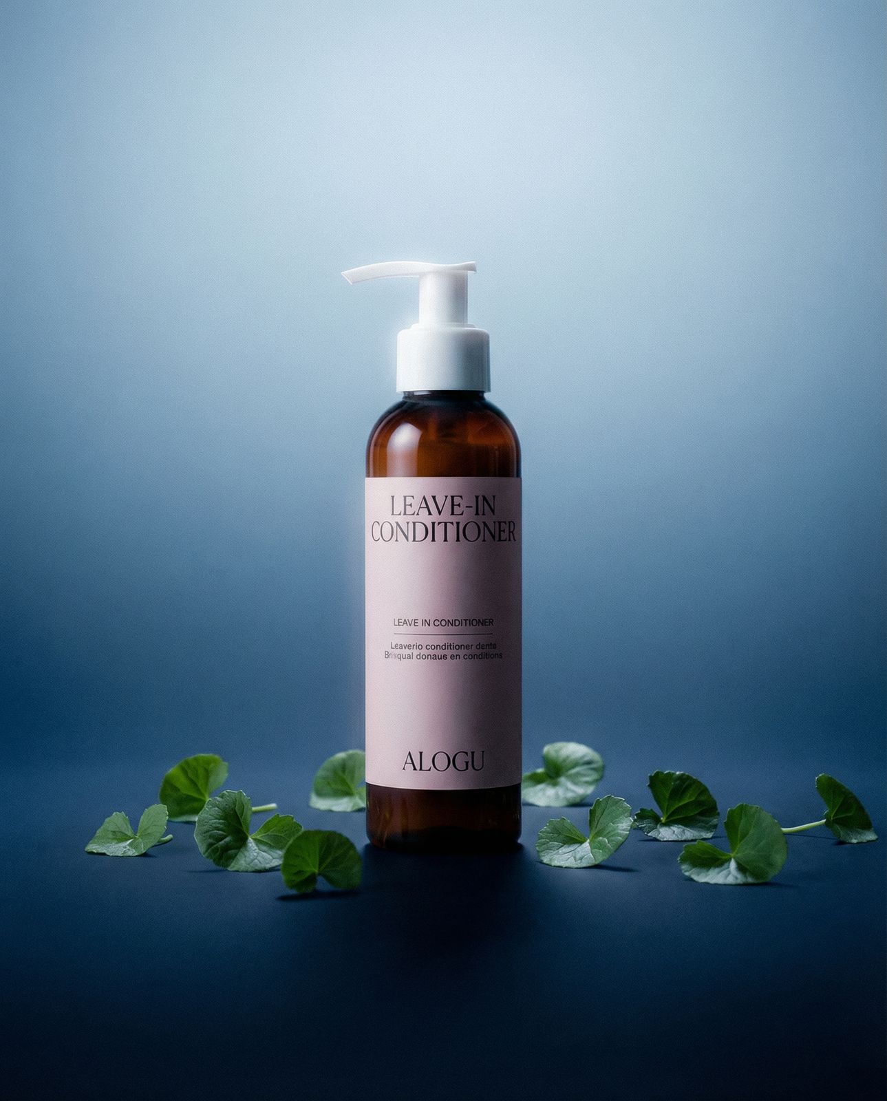 a bottle of leave - on conditioner sitting on a table