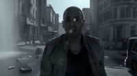 a man standing in the middle of a street