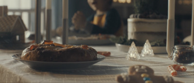 a table with a plate of food on it