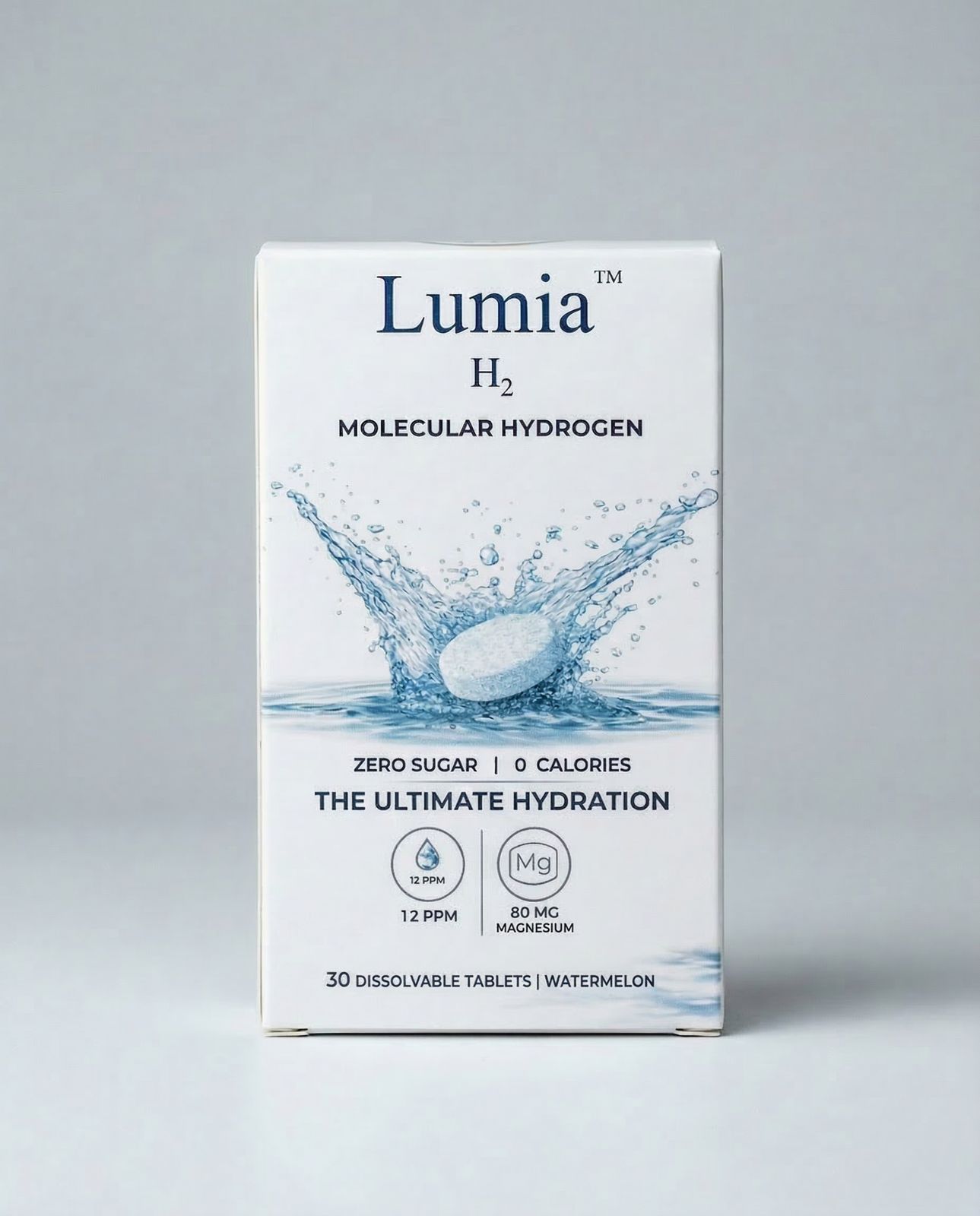 a box of lumia h2 with water splashing out of it