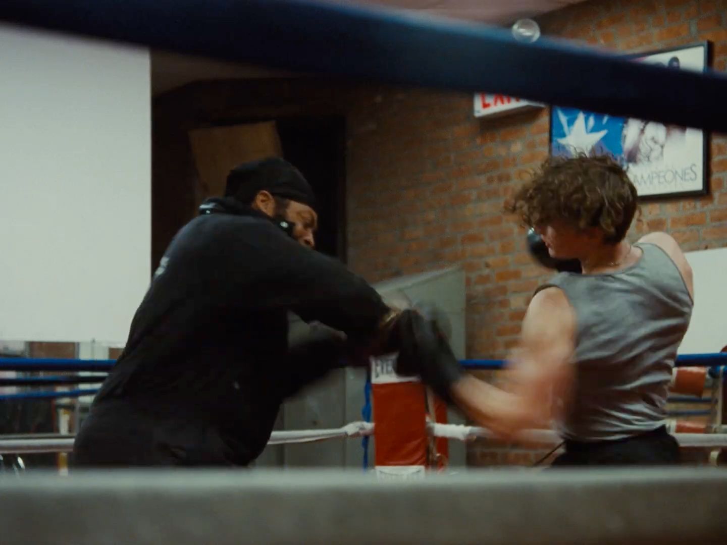 a man and a woman in a boxing ring