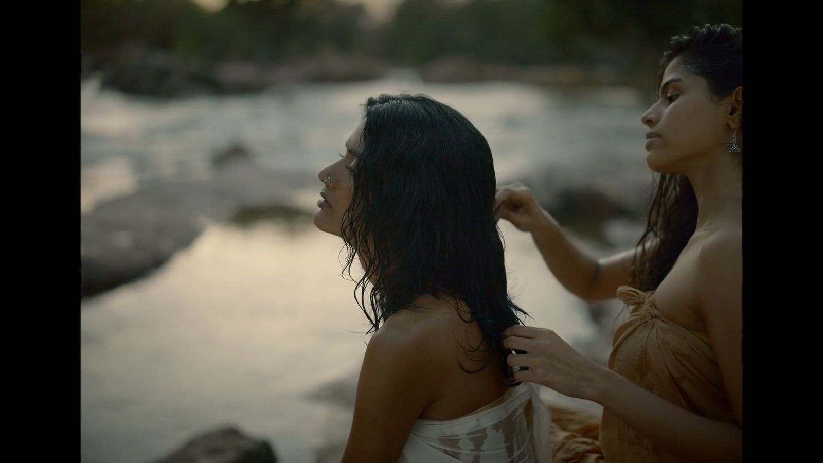 a couple of women standing next to each other