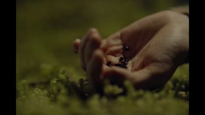 a close up of a person's hands holding something