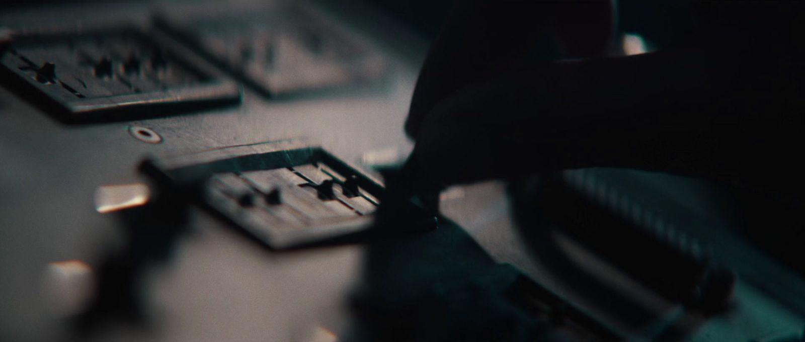 a close up of a person pressing buttons on a keyboard