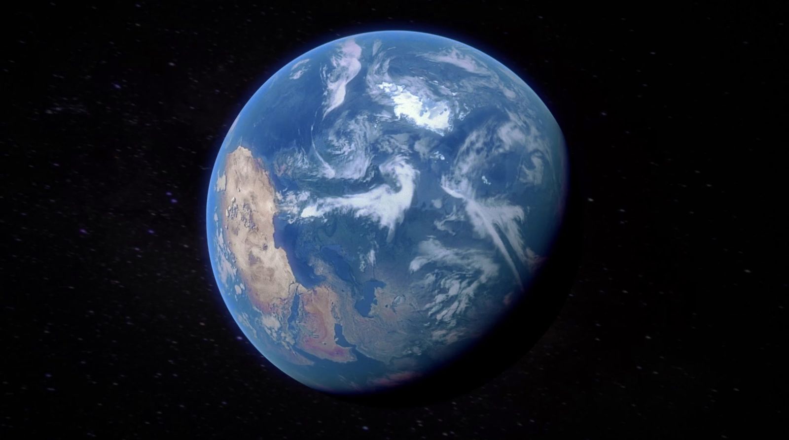 a view of the earth from space