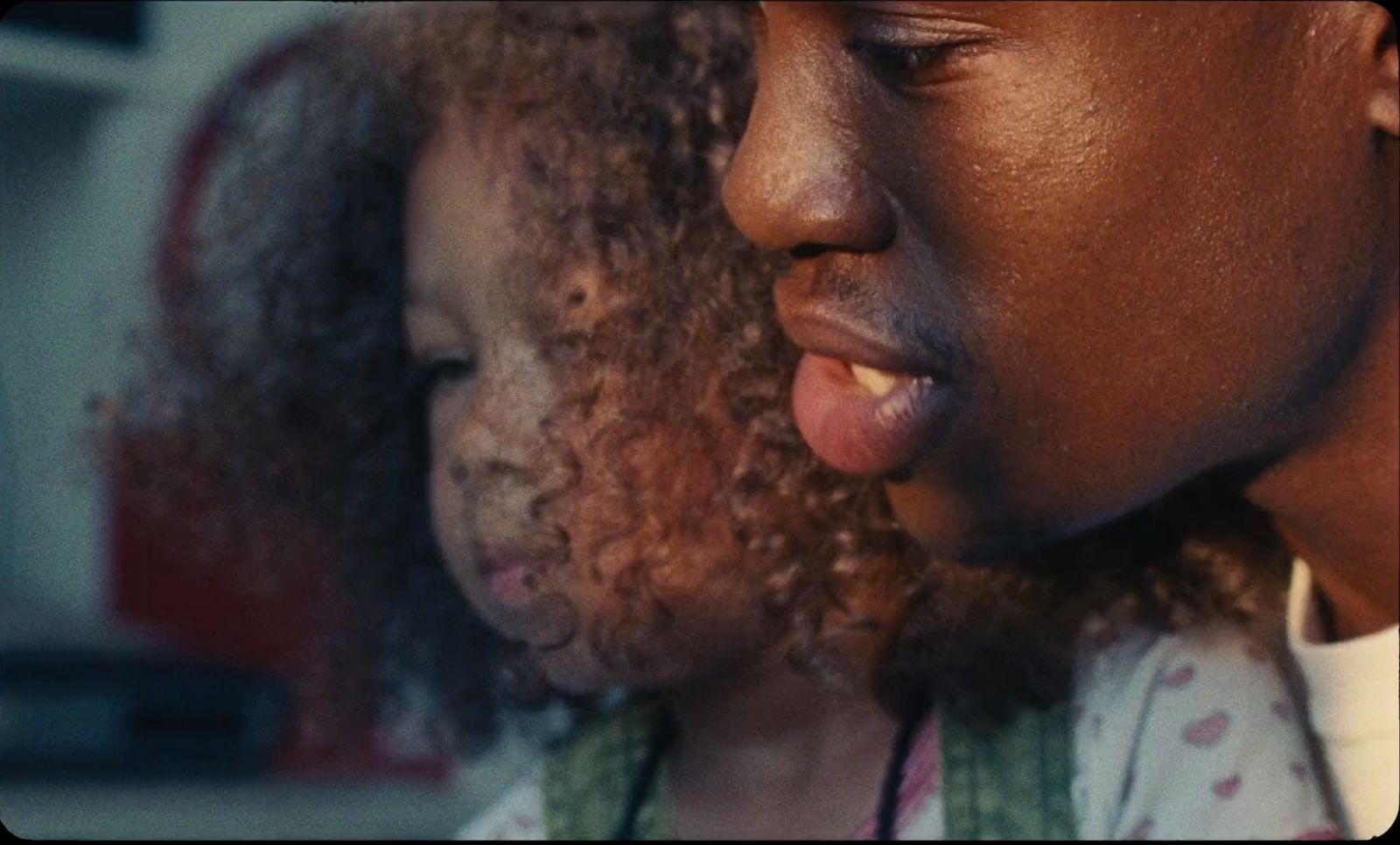 a close up of a person sticking their tongue out