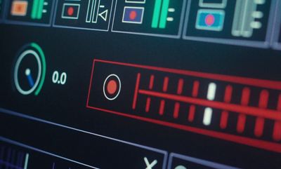 a close up of a control panel on a computer