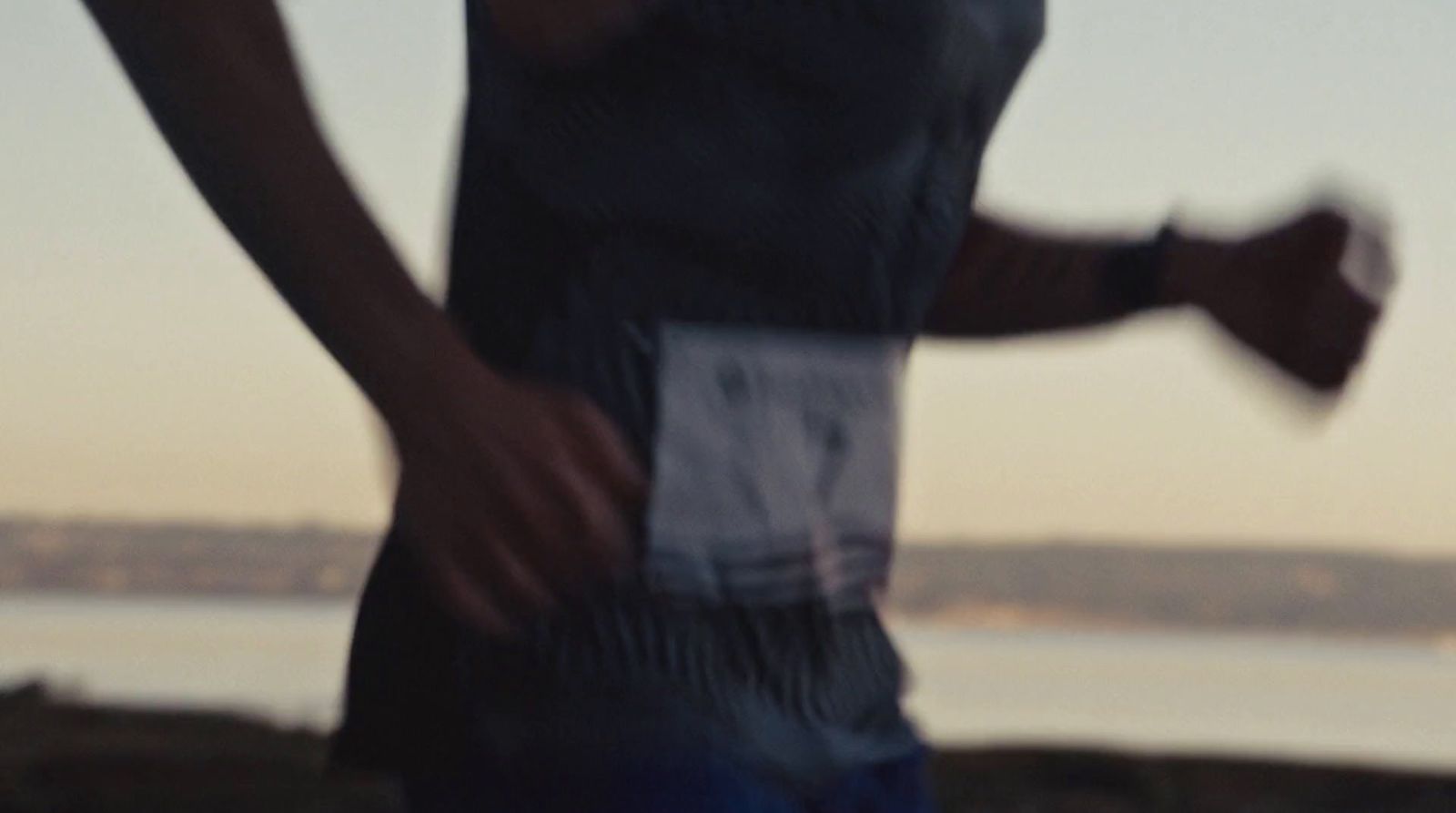 a blurry photo of a person running