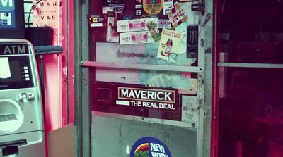 a vending machine next to a vending machine