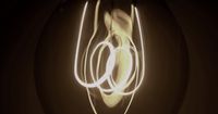 a light bulb that has some rings on it