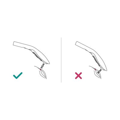 a drawing of a pair of scissors cutting a piece of paper