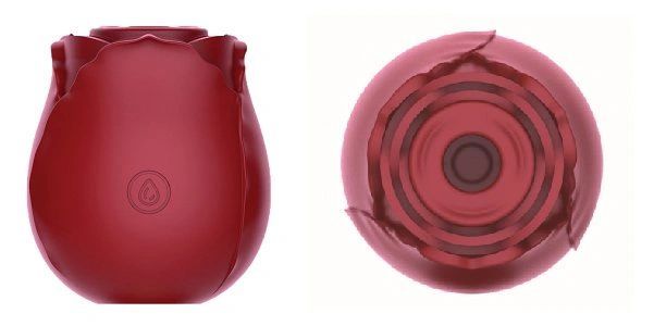 a red vase and a red vase on a white background