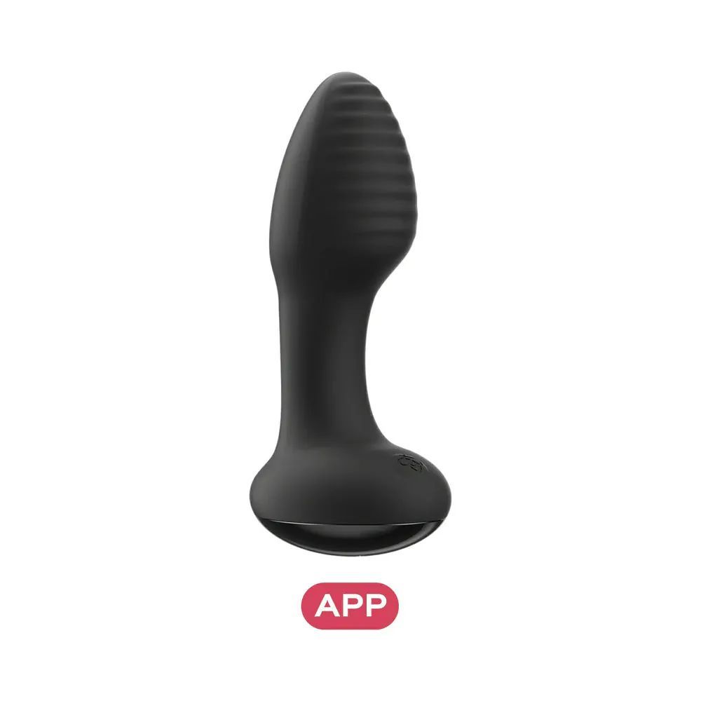 an image of a black vibrating device on a white background