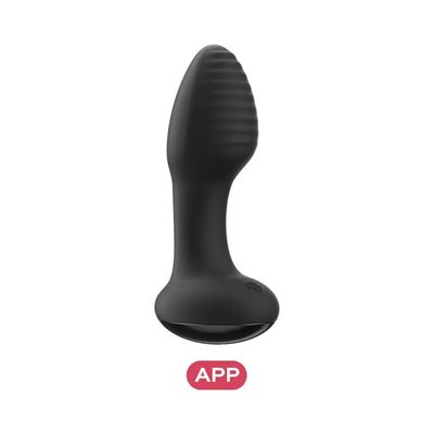 an image of a black vibrating device on a white background