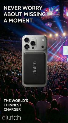 an advertisement for a cell phone with a picture of a concert