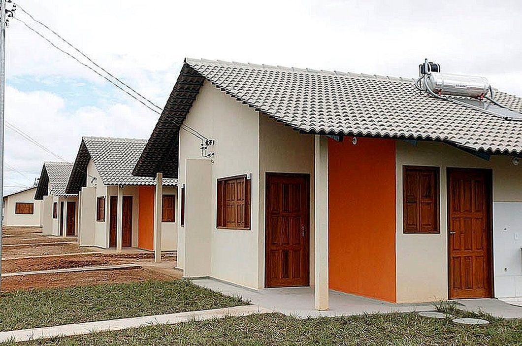 a couple of small houses sitting next to each other