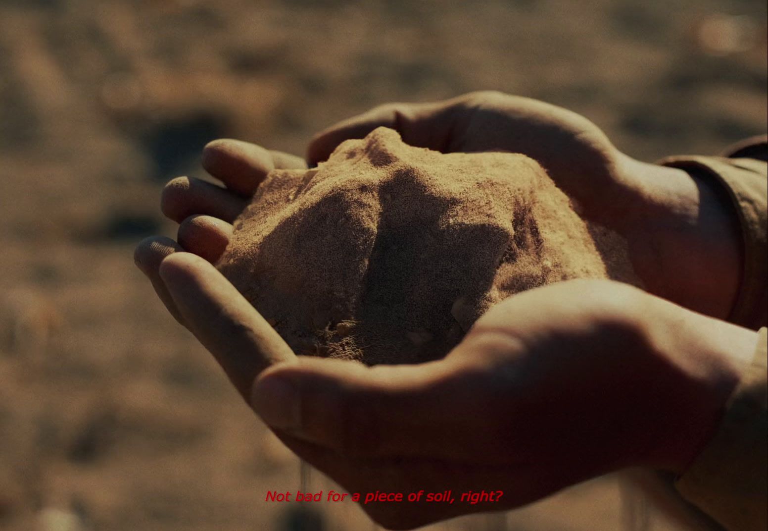 a person holding a rock in their hands