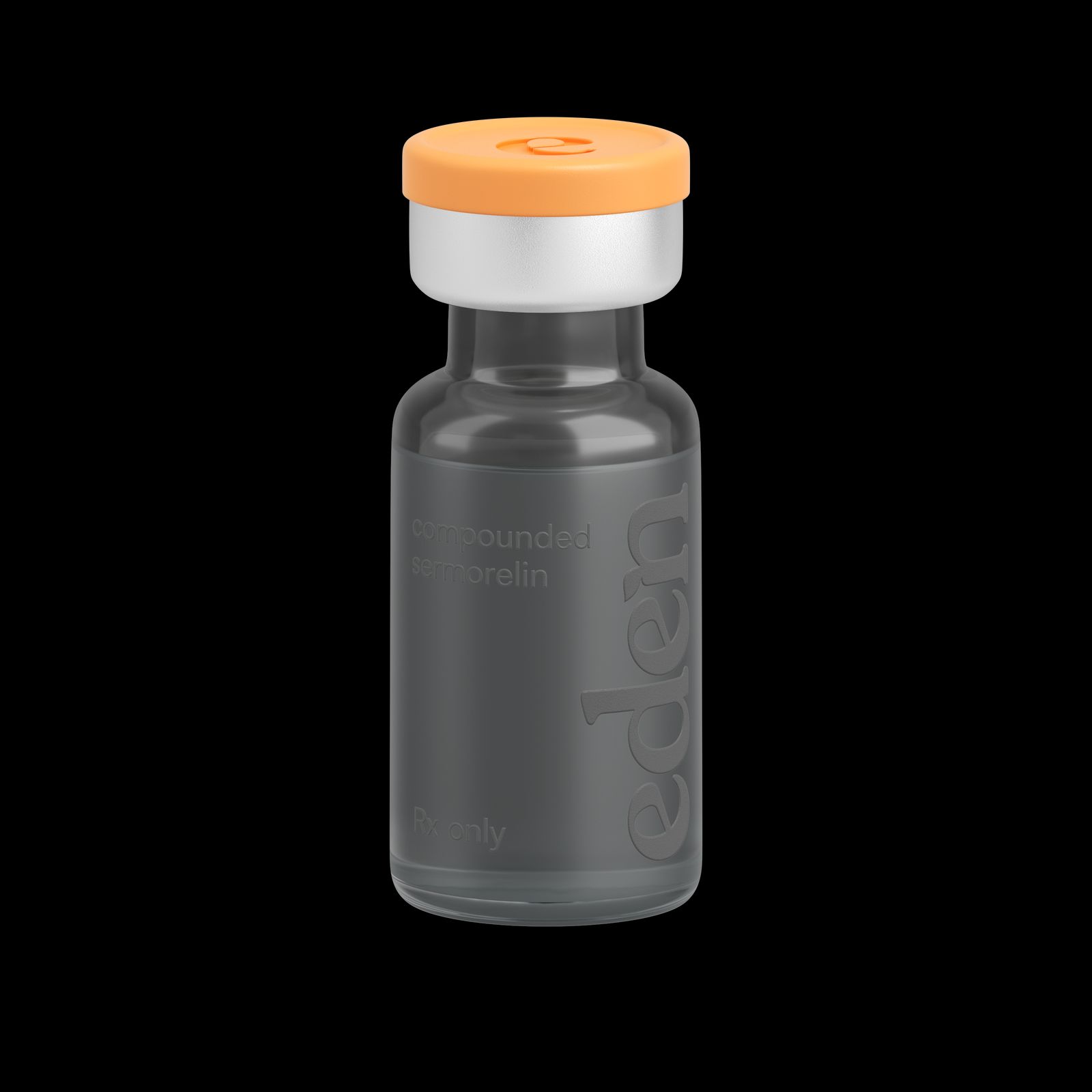 a small bottle with a white cap on a black background