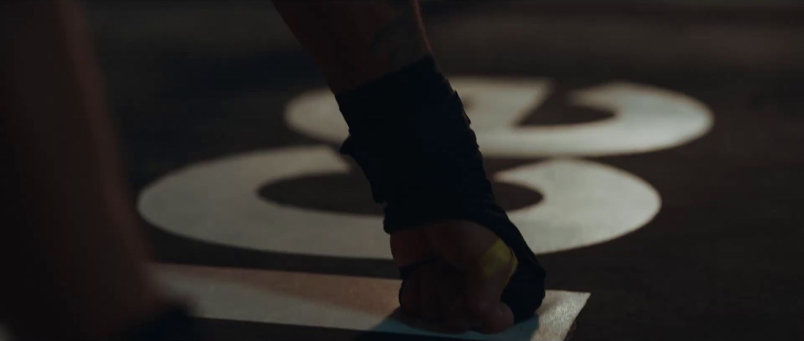 a close up of a person holding a tennis ball