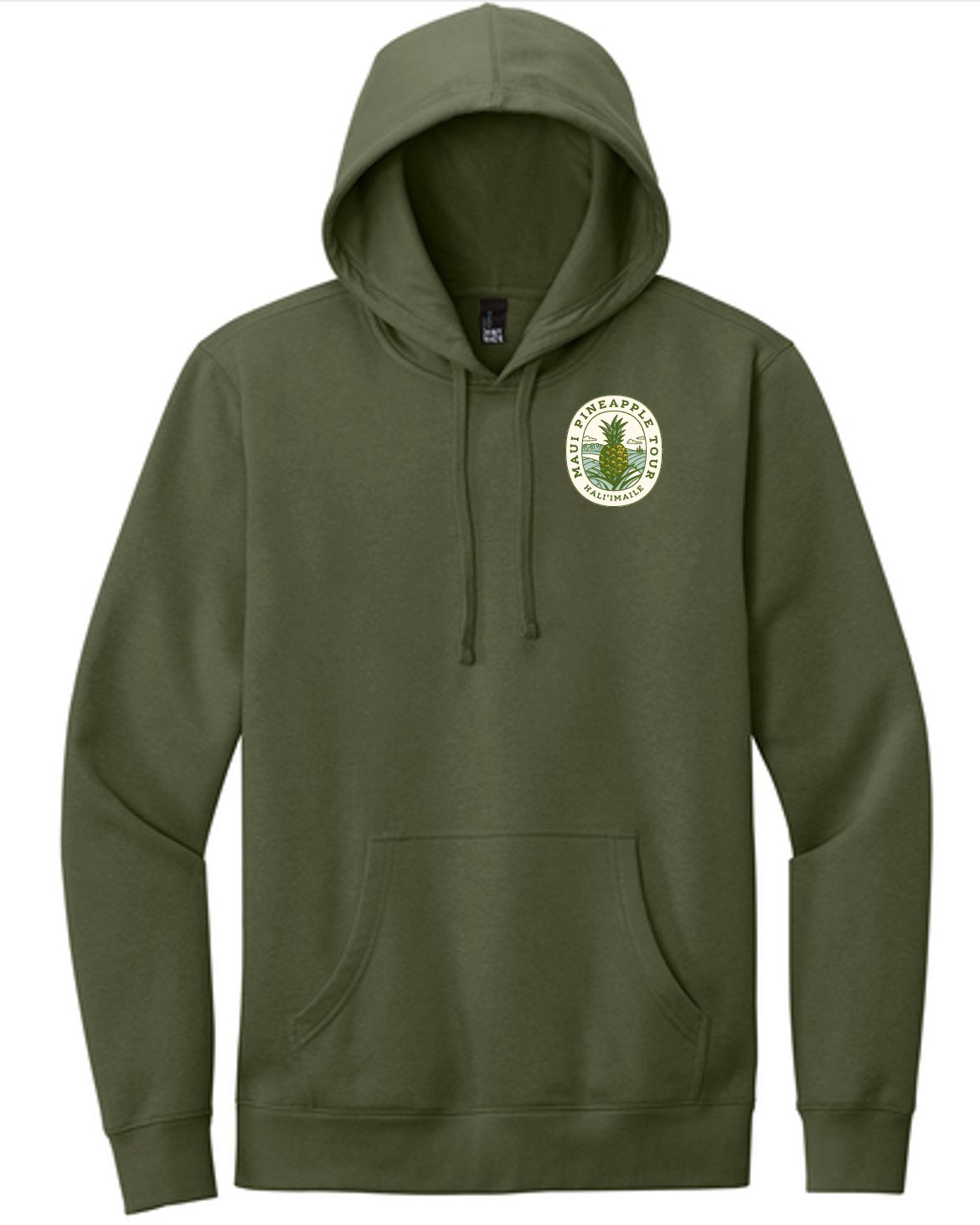 a green hoodie with a shamrock on it
