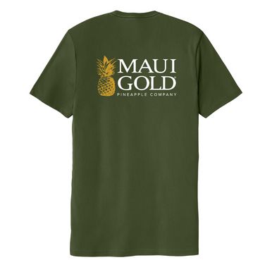 a green t - shirt with the words mau gold on it