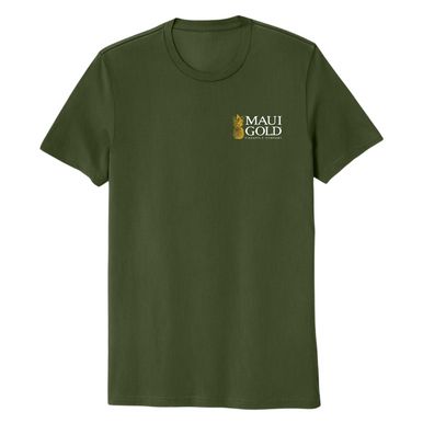 a green t - shirt with the words mau gold on it