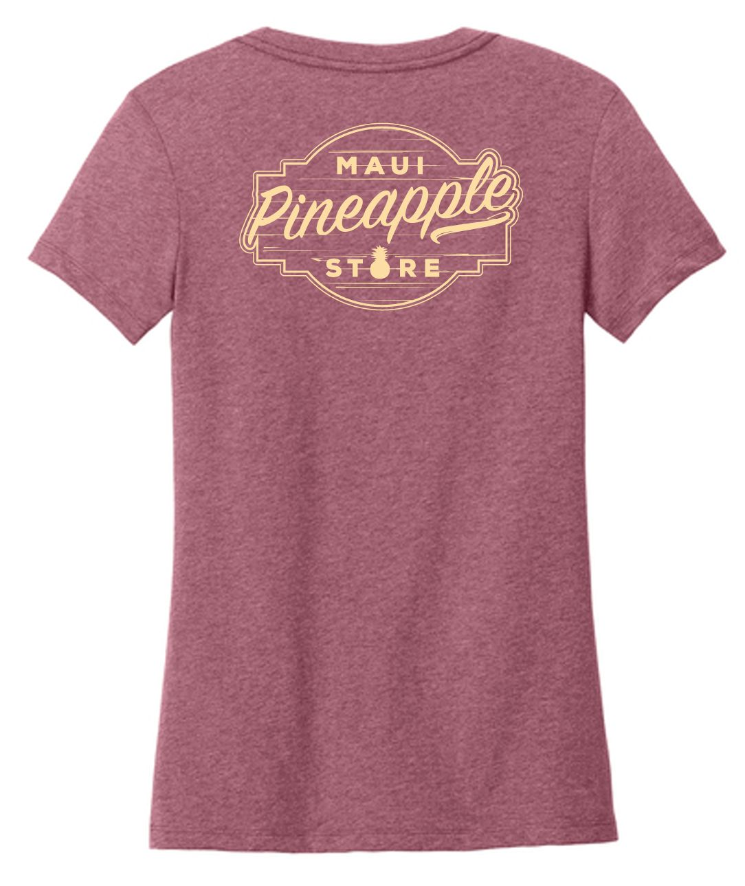 a women's t - shirt that says, mau pineapple store