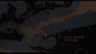 a map of the coast of st jack wood island