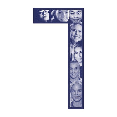 a group of people's faces in the shape of the letter t