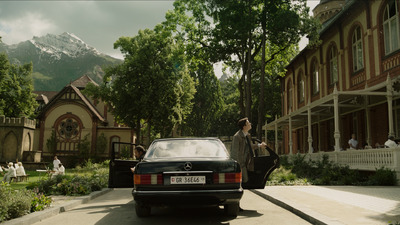 a car parked on the side of the road