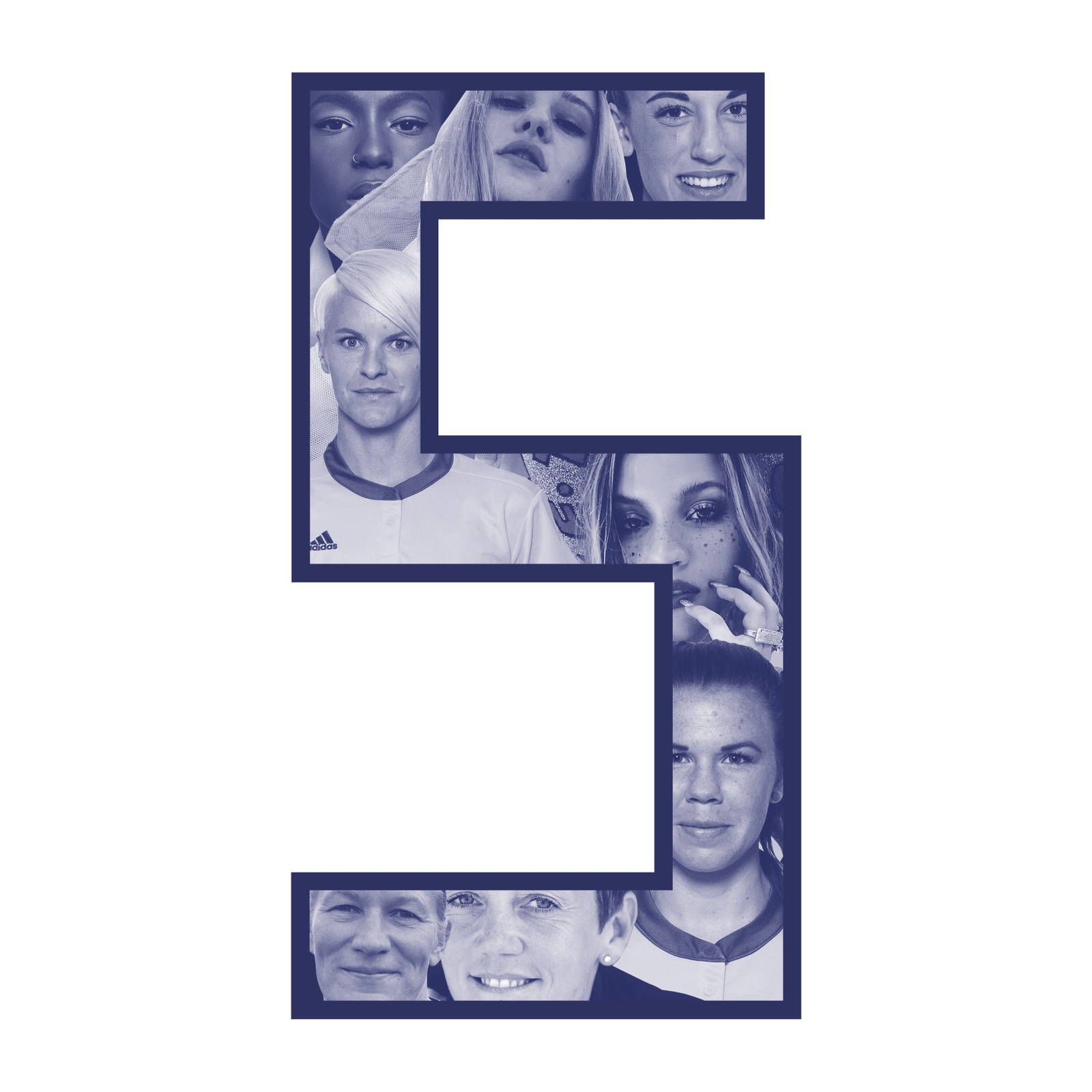 the letter e is made up of a group of people