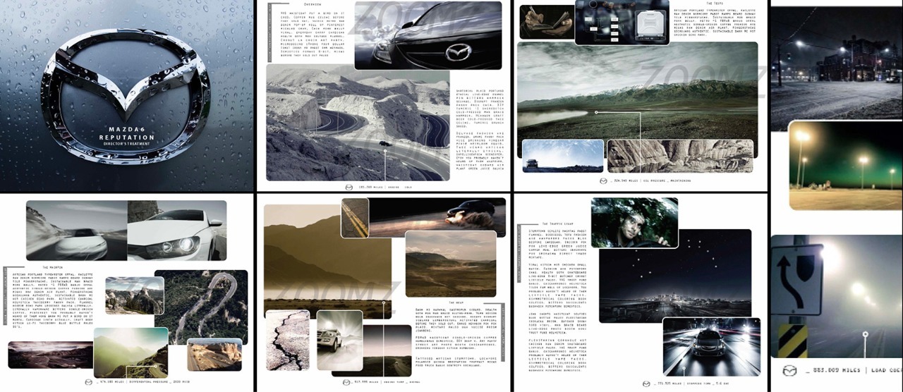 a collage of photographs of cars and buildings