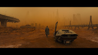 a man standing next to a car on a dirt field