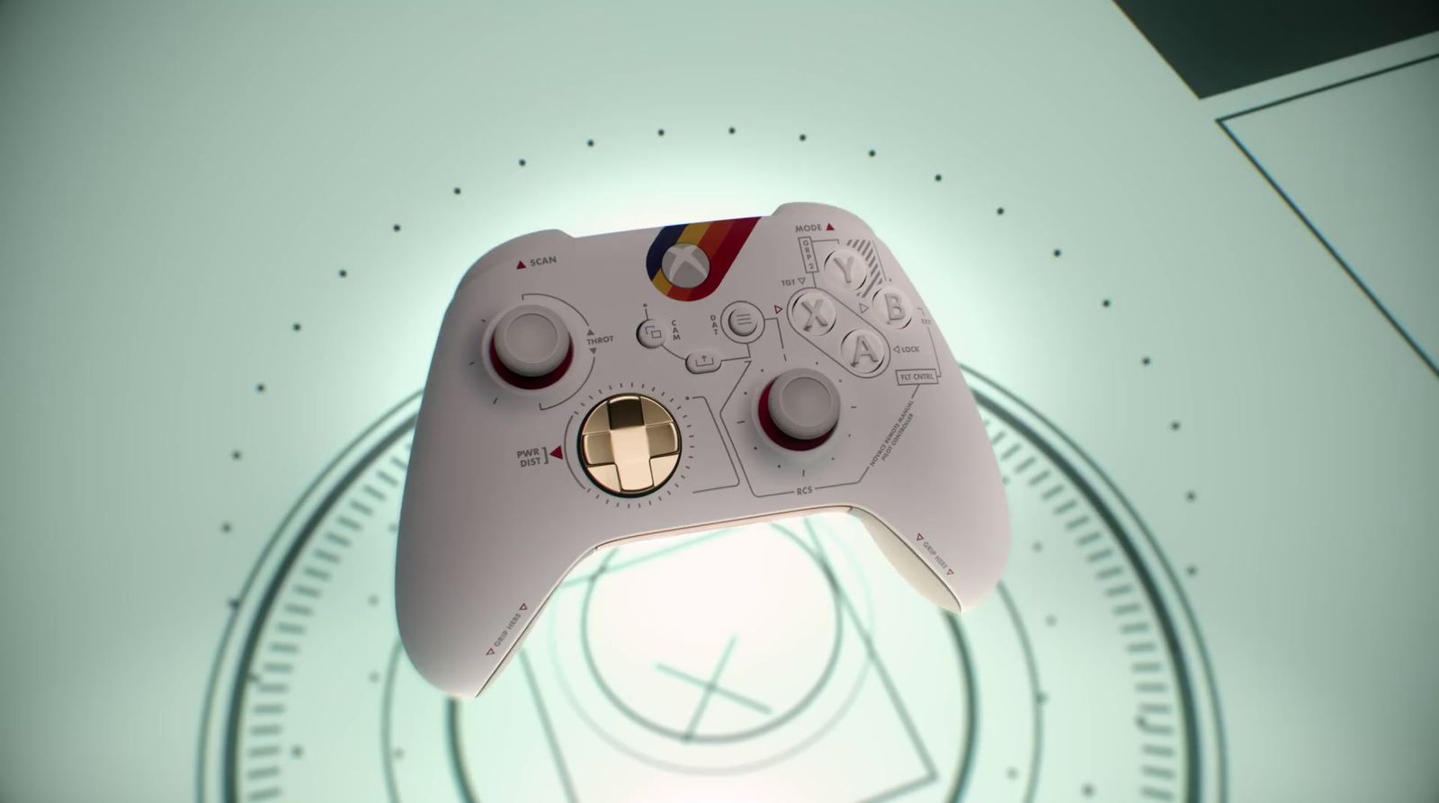 a close up of a video game controller