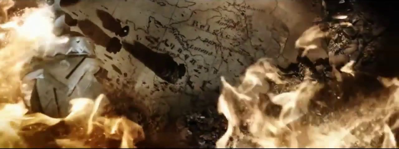 a close up of a fire with writing on it