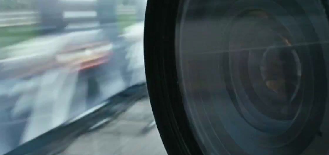 a blurry photo of a camera lens