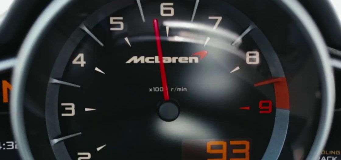 a close up of a speedometer on a car