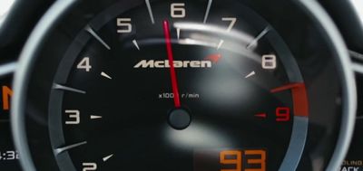 a close up of a speedometer on a car