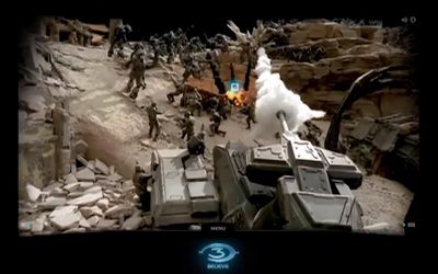 a screen shot of a video game with a bunch of soldiers in the background