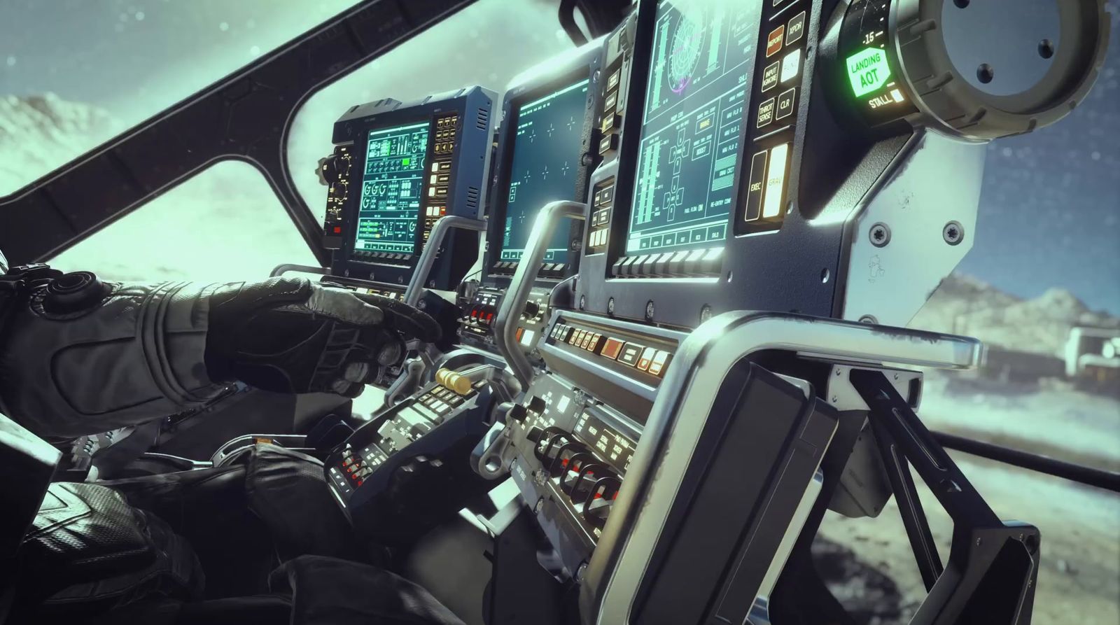 a man sitting in the cockpit of a plane