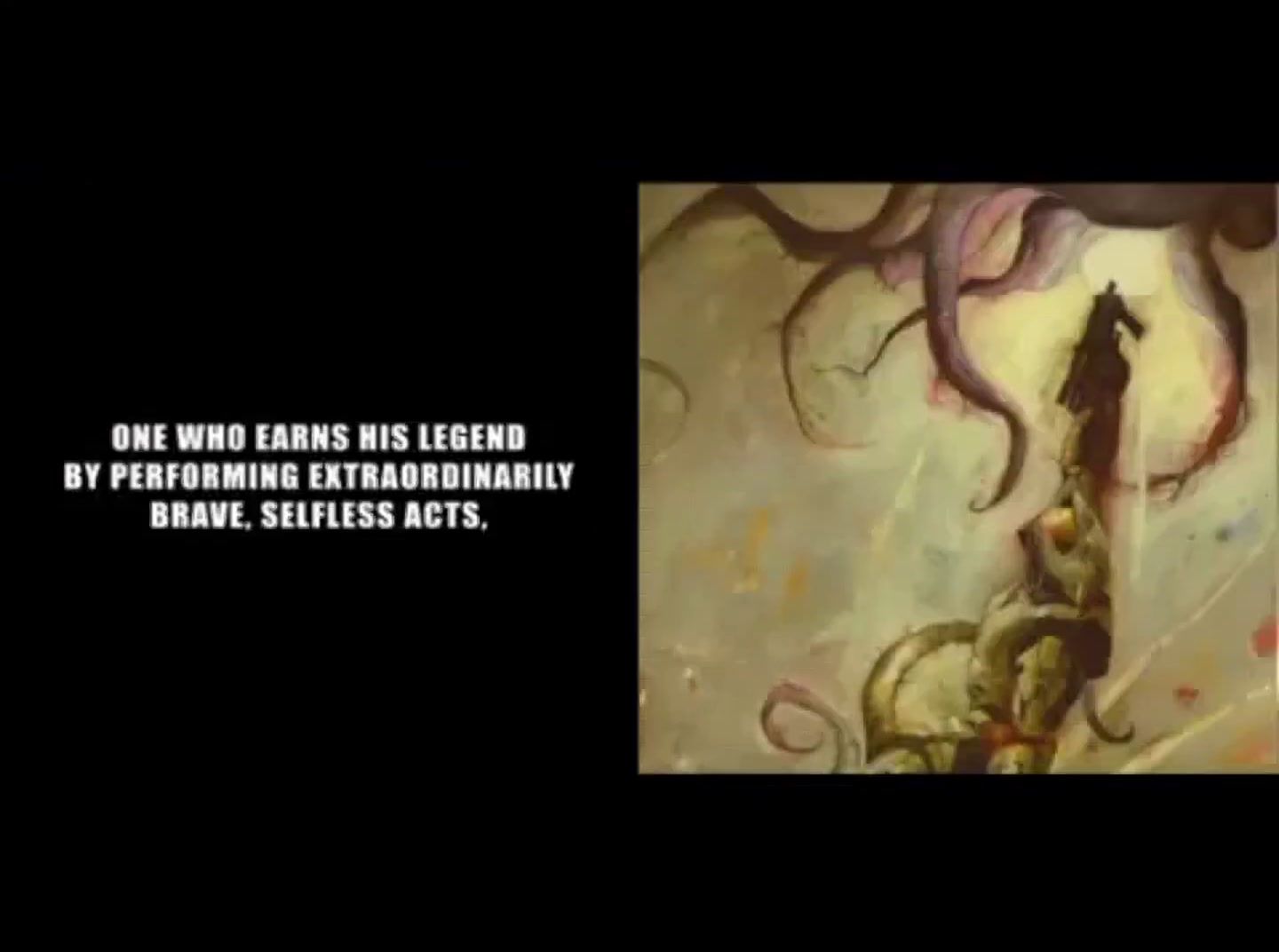 a picture of a man on a horse with a quote