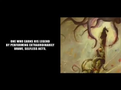 a picture of a man on a horse with a quote