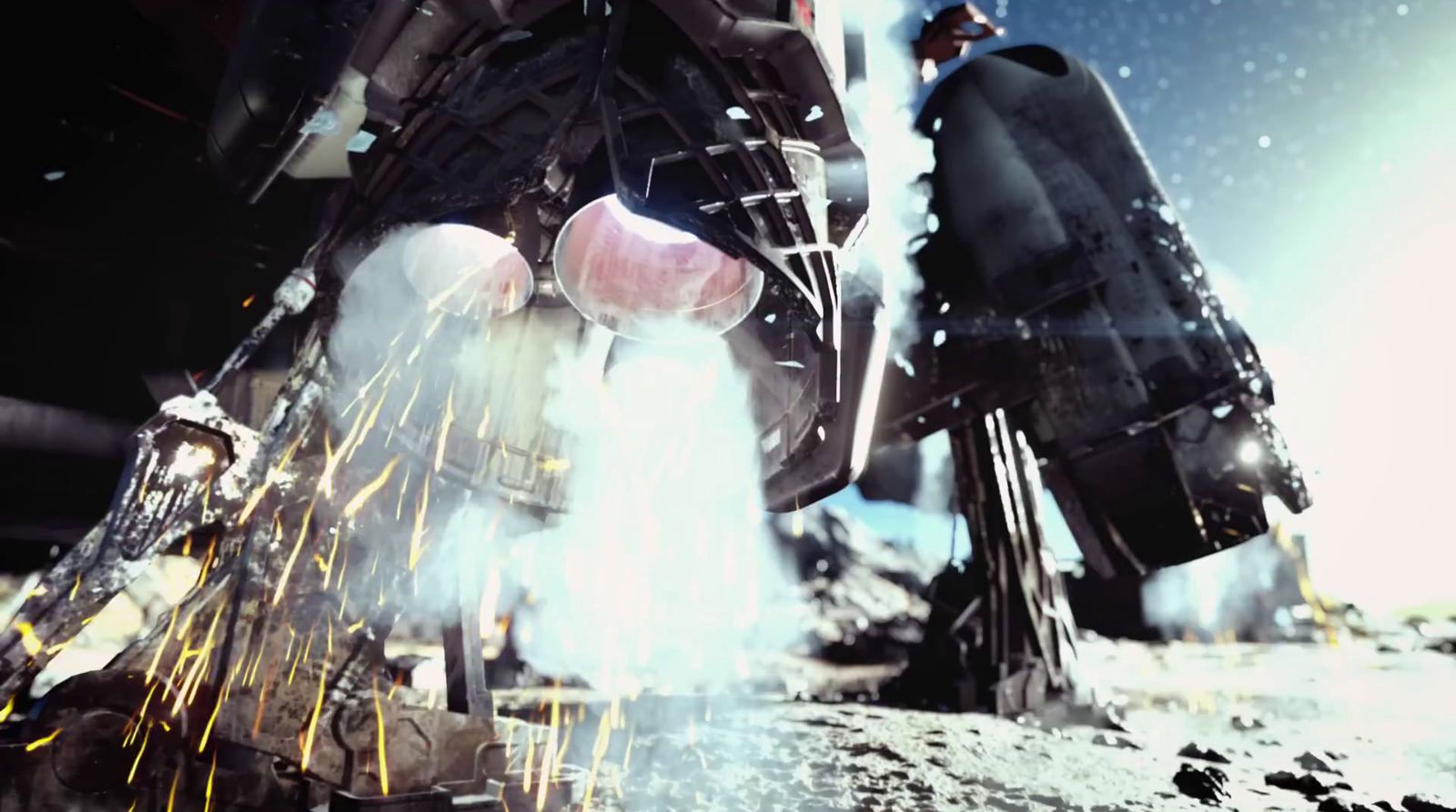 a close up of a person welding something on the ground