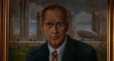 a painting of a man in a suit and tie