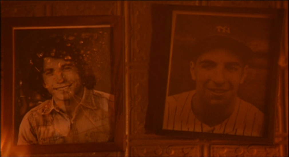 two framed pictures of a man and a woman