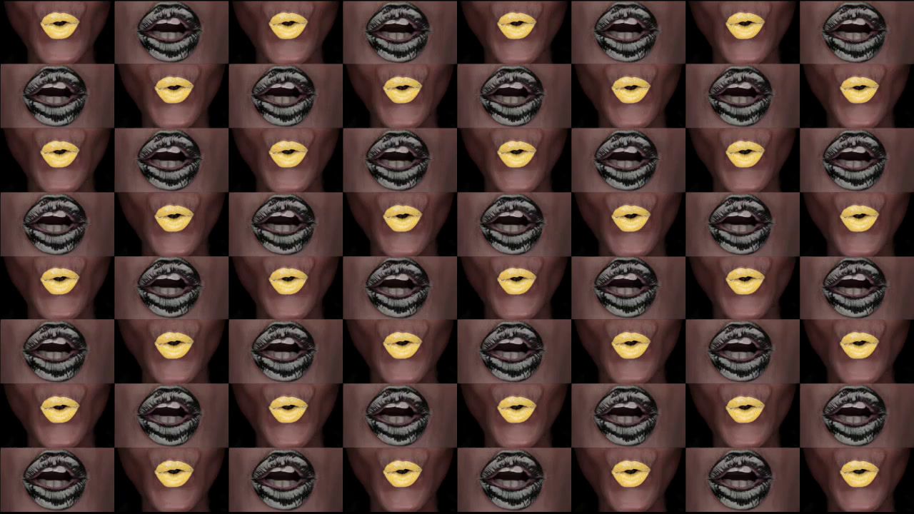 a pattern of chocolates and bananas on a black background