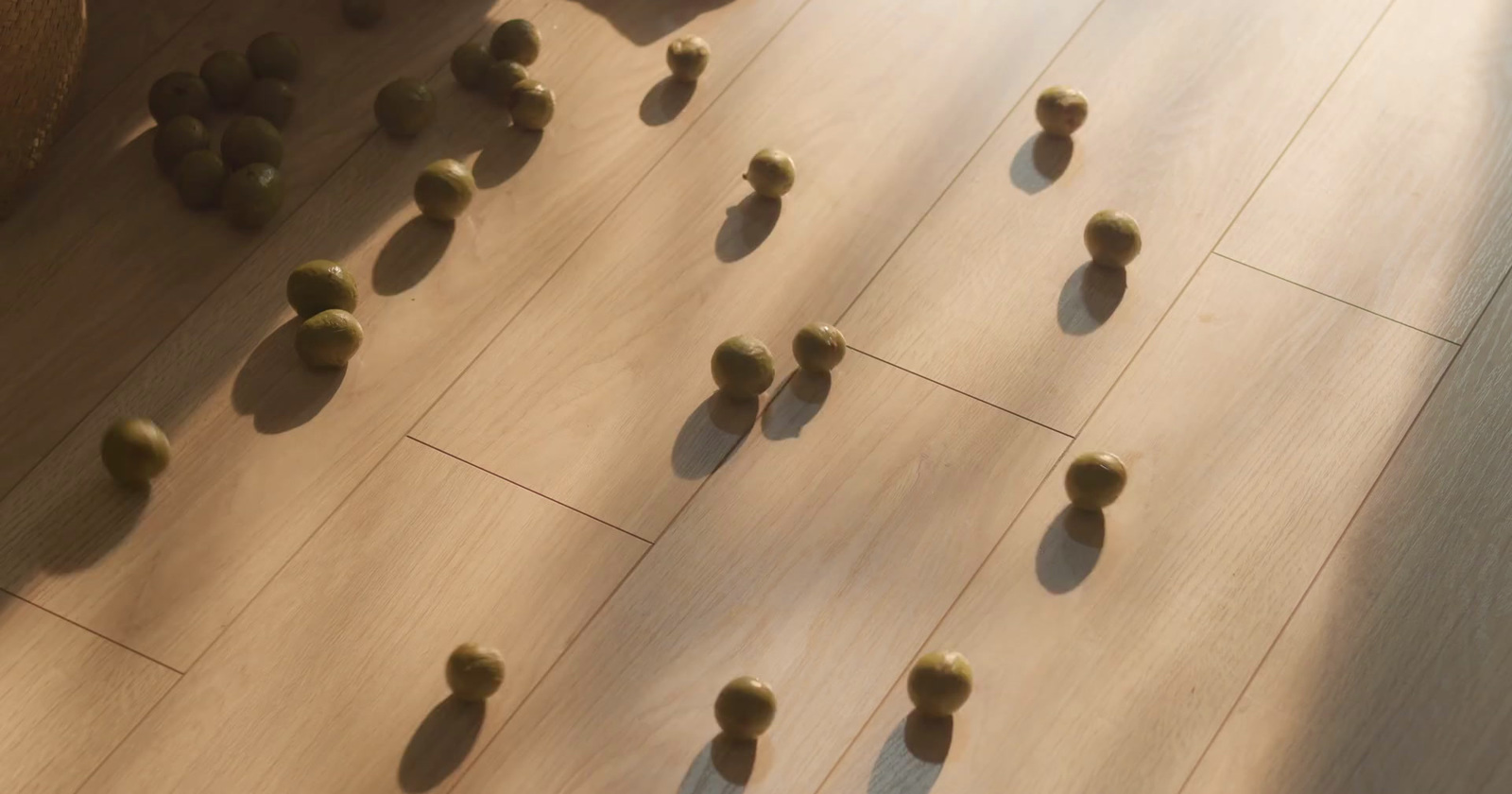 a group of rocks sitting on top of a wooden floor