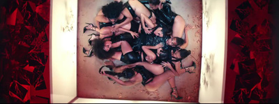 a picture of a group of women in black lingerie