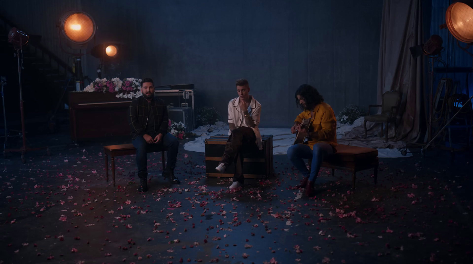 a group of people sitting around a table