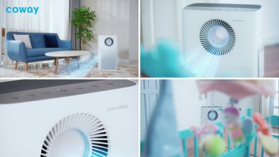 a series of photos showing different types of air purificaters